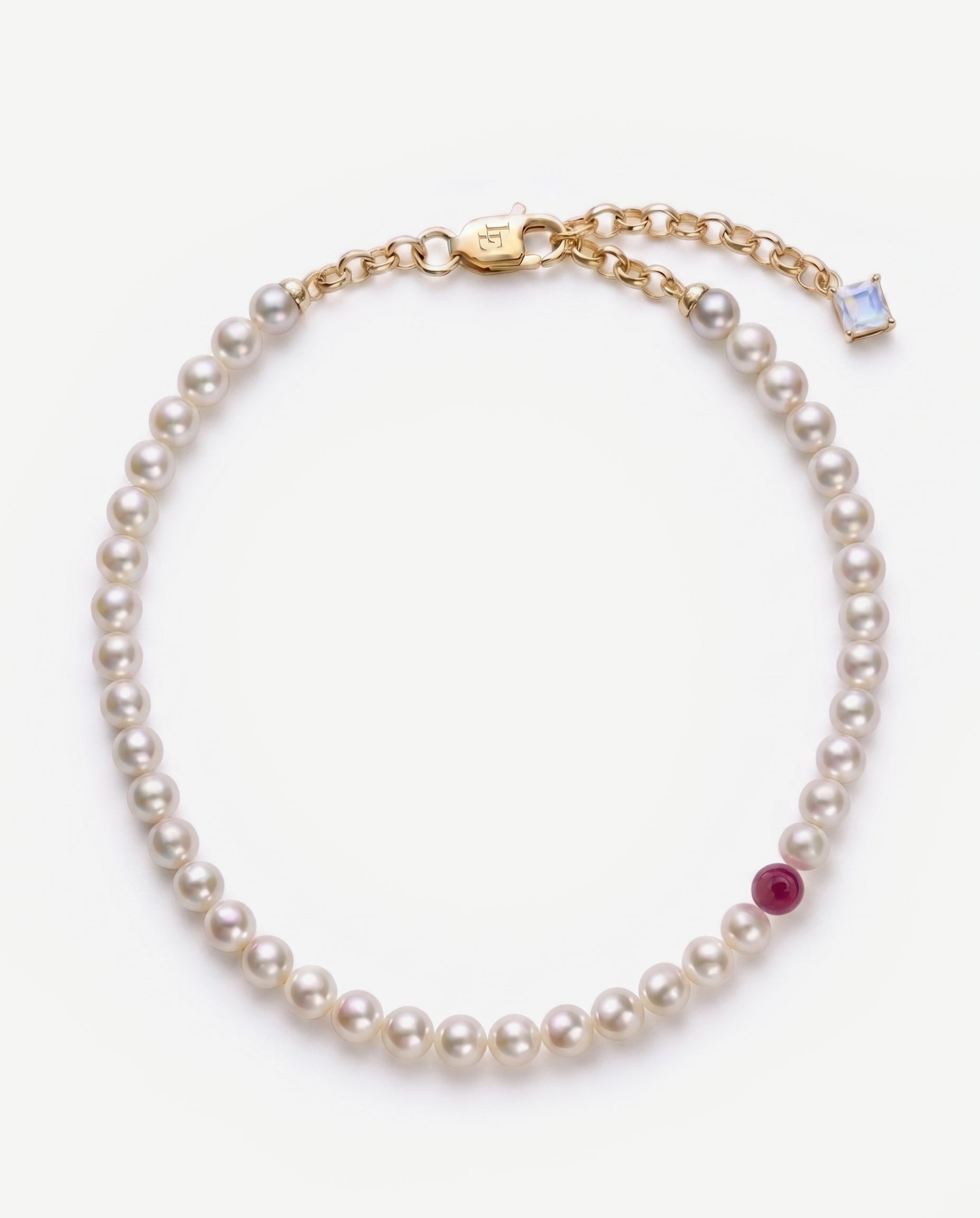 Caesura Pearl Rubellite Necklace