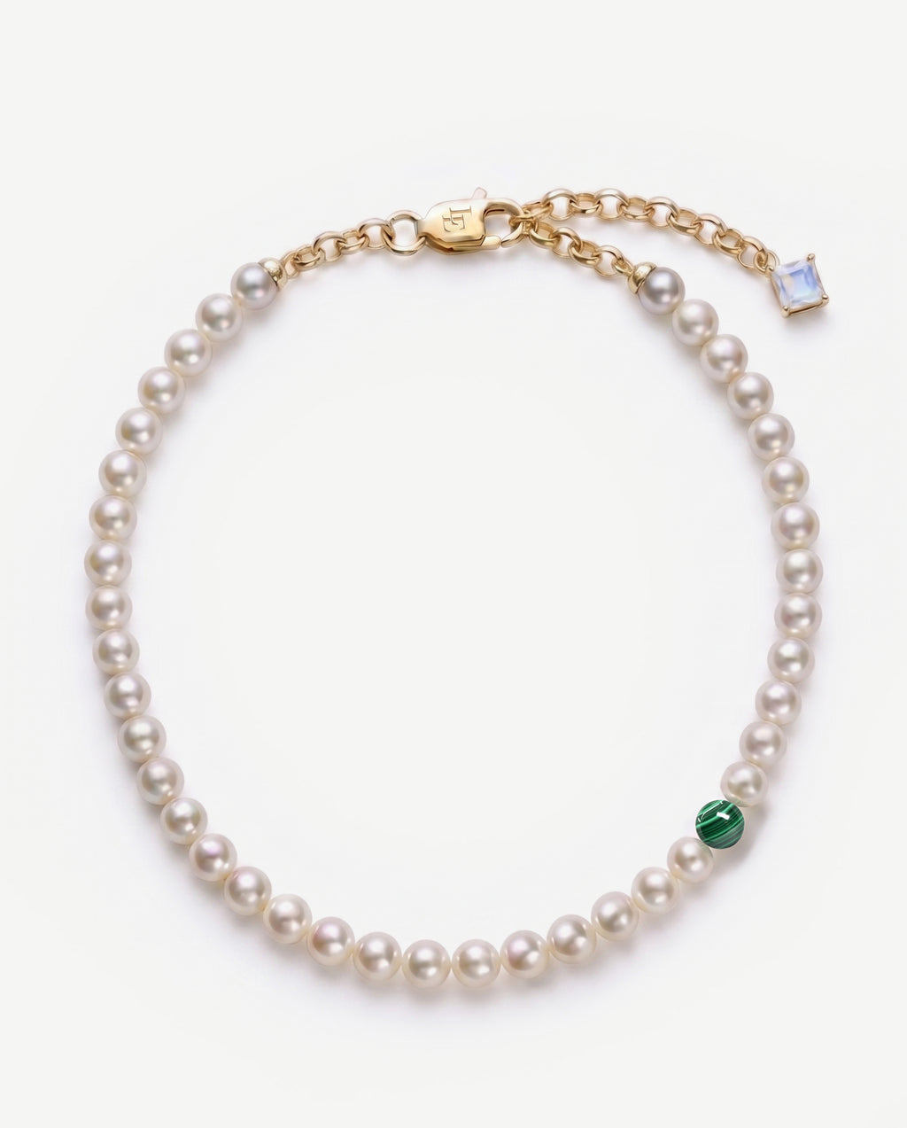 Caesura Pearl Malachite Necklace
