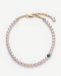 Caesura Pearl Malachite Necklace
