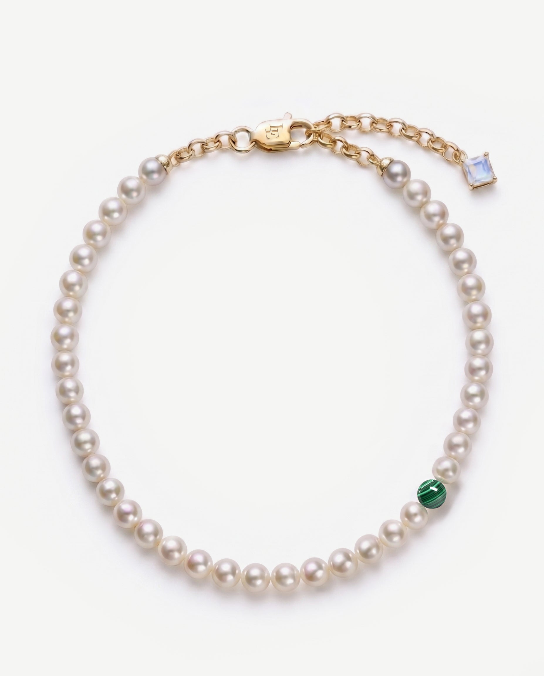 Caesura Pearl Malachite Necklace