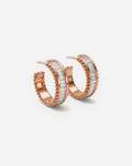 Baguette Huggies in 9ct rose gold