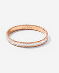 Baguette Bangle in 9ct rose gold