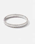 Baguette Bangle in 9ct white gold