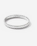 Baguette Bangle in 9ct white gold