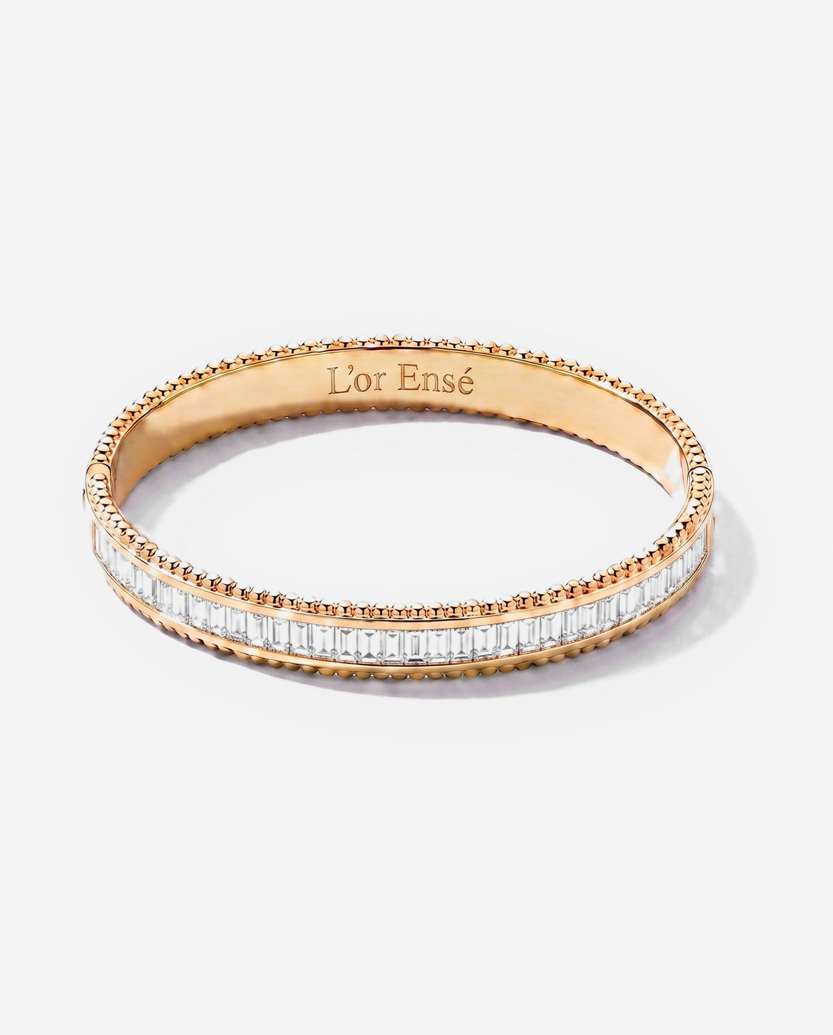 Baguette Bangle in 9ct yellow gold