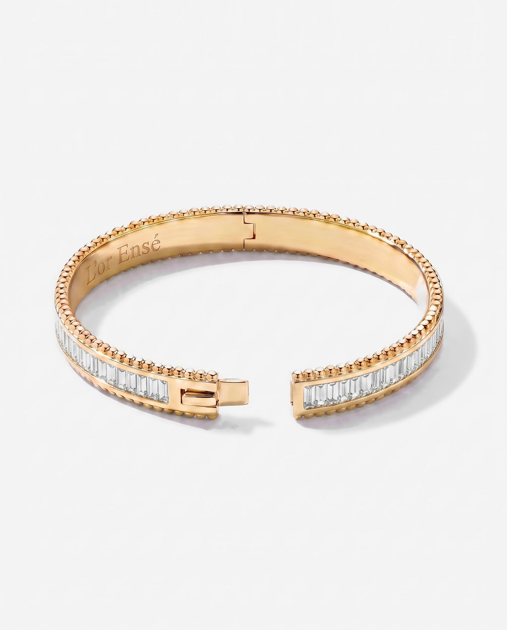 Baguette Bangle in 9ct yellow gold