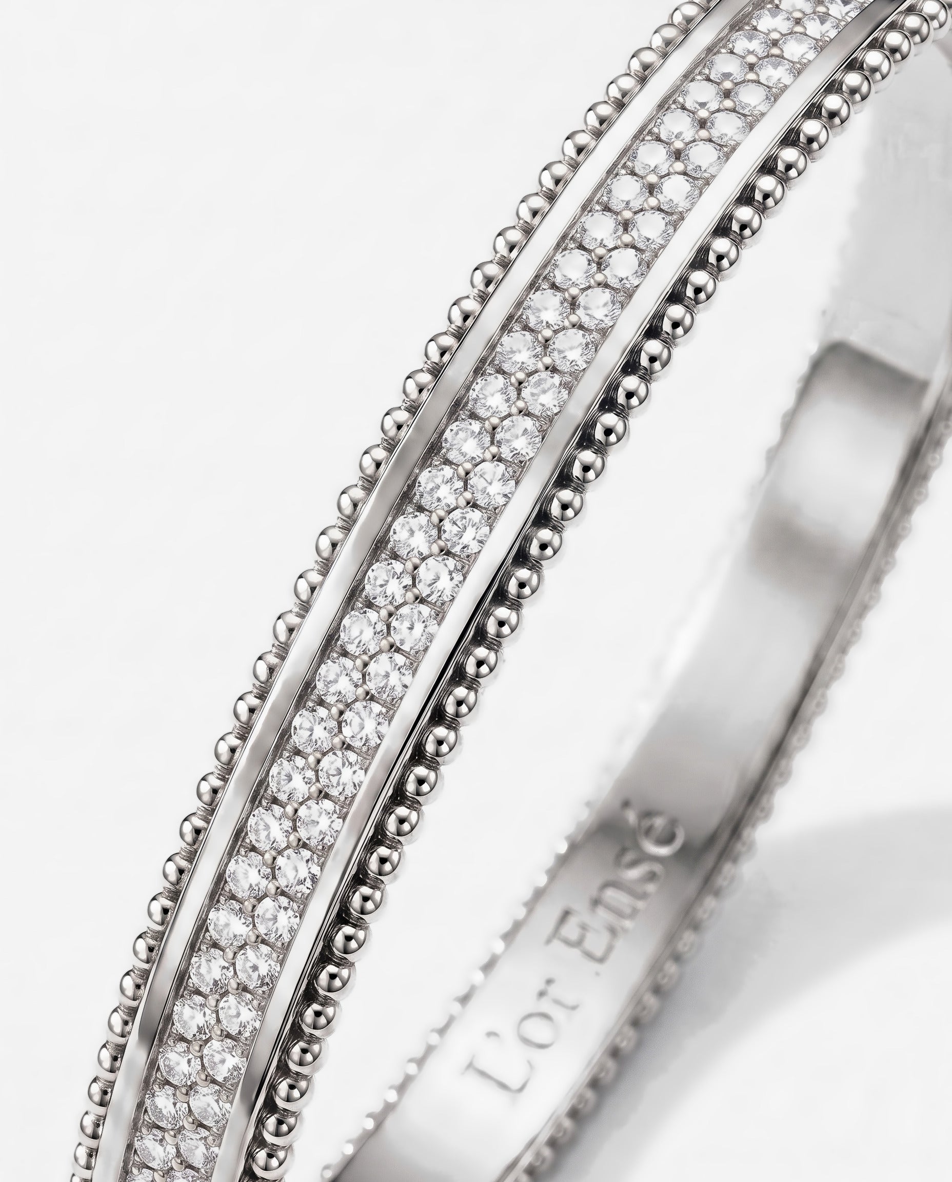 Pavé Bangle in 9ct white gold