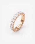 Pear Diamond Eternity Ring in 9ct rose gold
