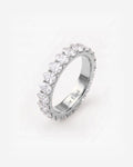 Pear Diamond Eternity Ring in 9ct white gold
