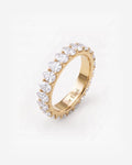Pear Diamond Eternity Ring in 9ct yellow gold