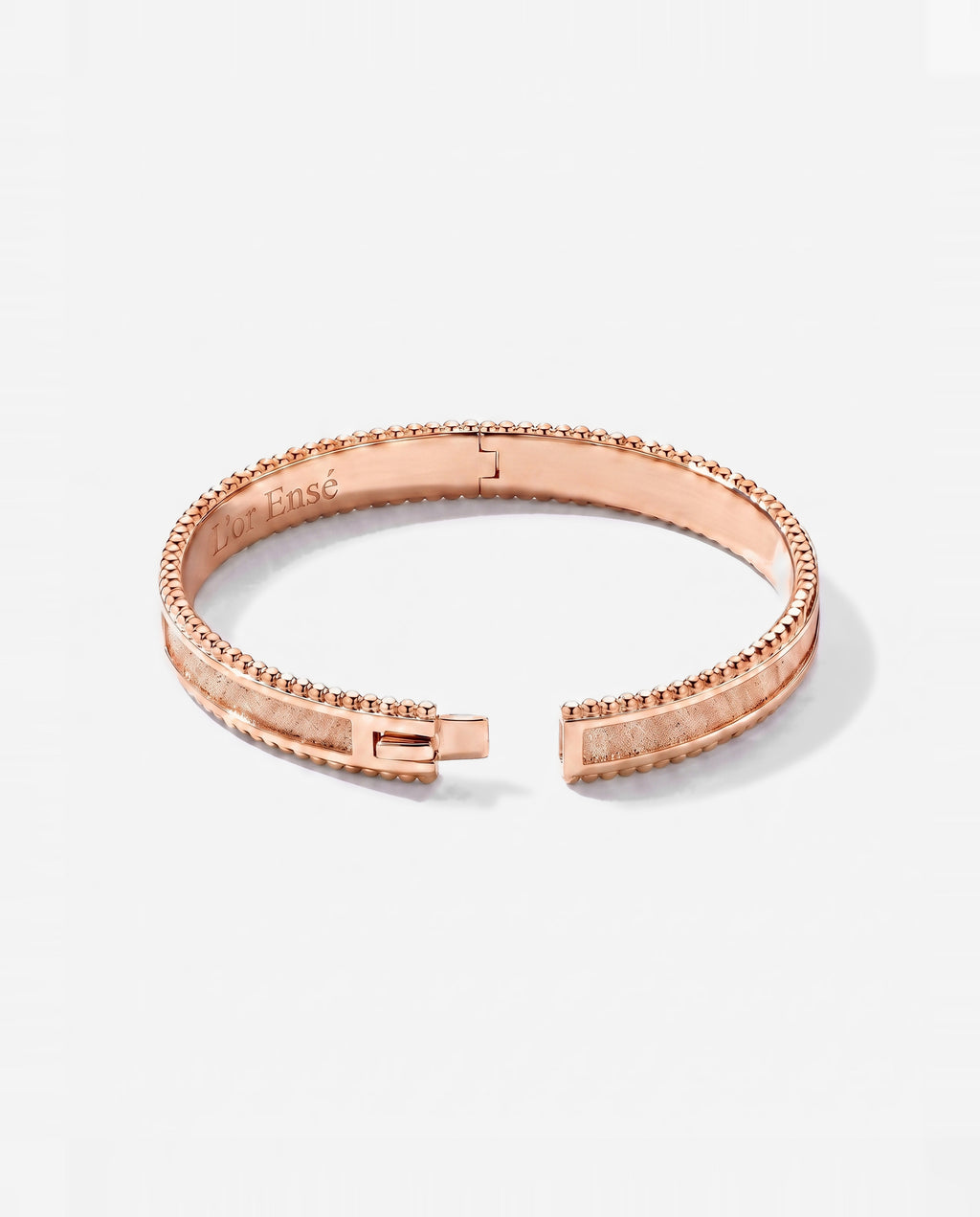 Open Channel Bangle in 9ct rose gold
