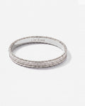 Open Channel Bangle in 9ct white gold