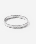 Open Channel Bangle in 9ct white gold
