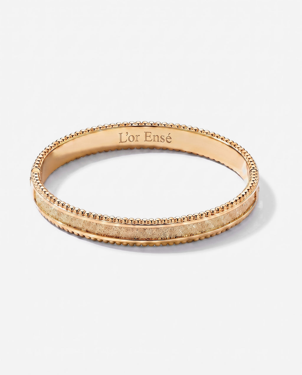 Open Channel Bangle in 9ct yellow gold