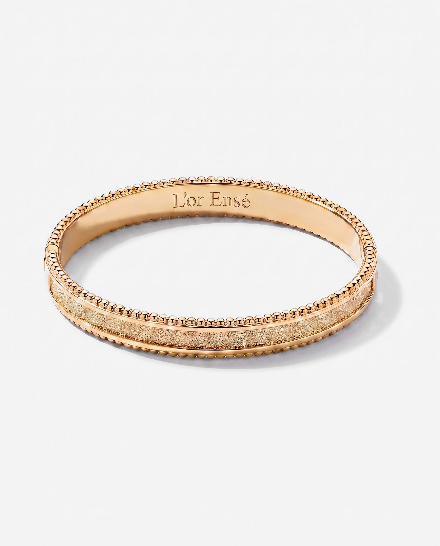 Open Channel Bangle in 9ct yellow gold