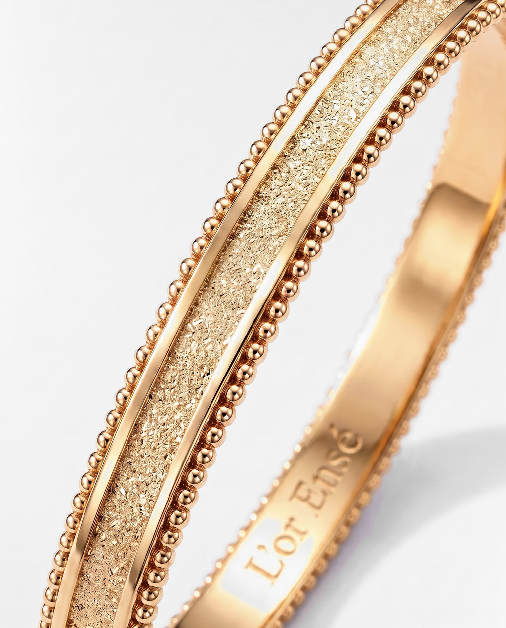 Open Channel Bangle in 9ct yellow gold