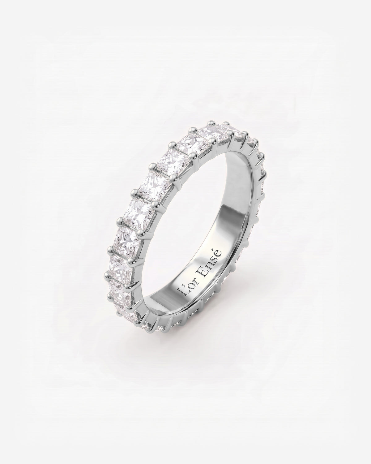 Princess Diamond Eternity Ring in 9ct white gold
