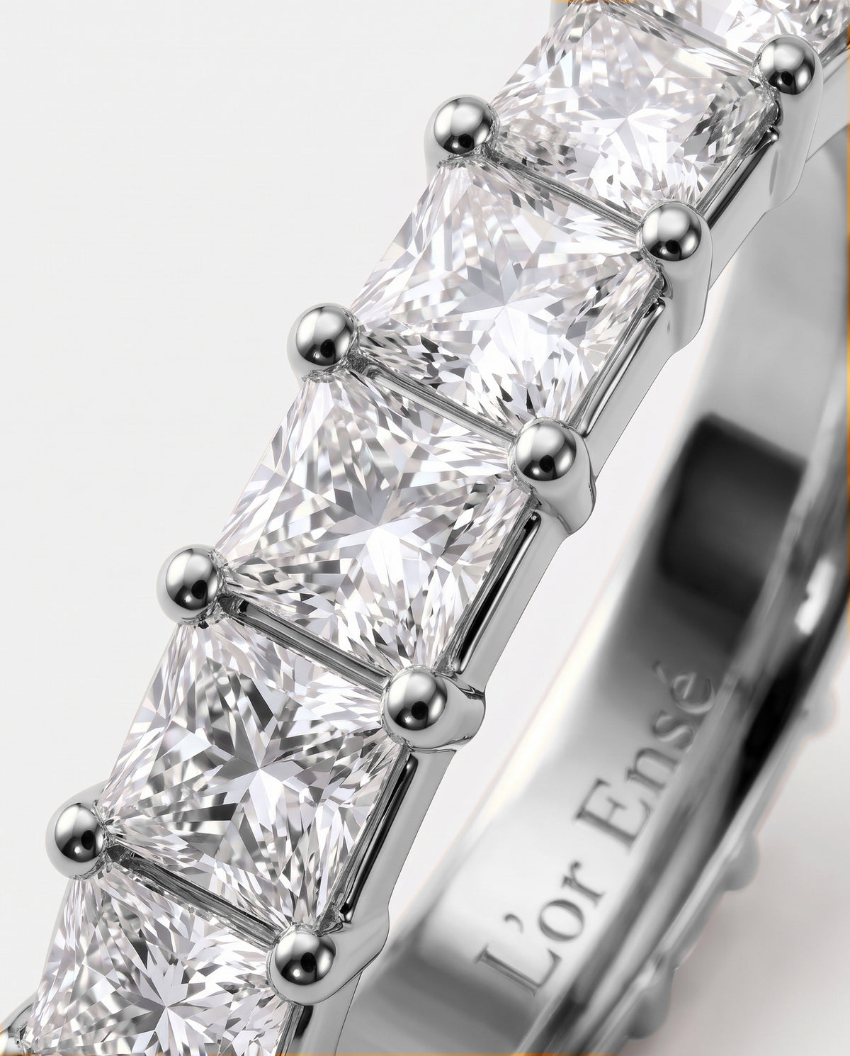 Princess Diamond Eternity Ring in 9ct white gold