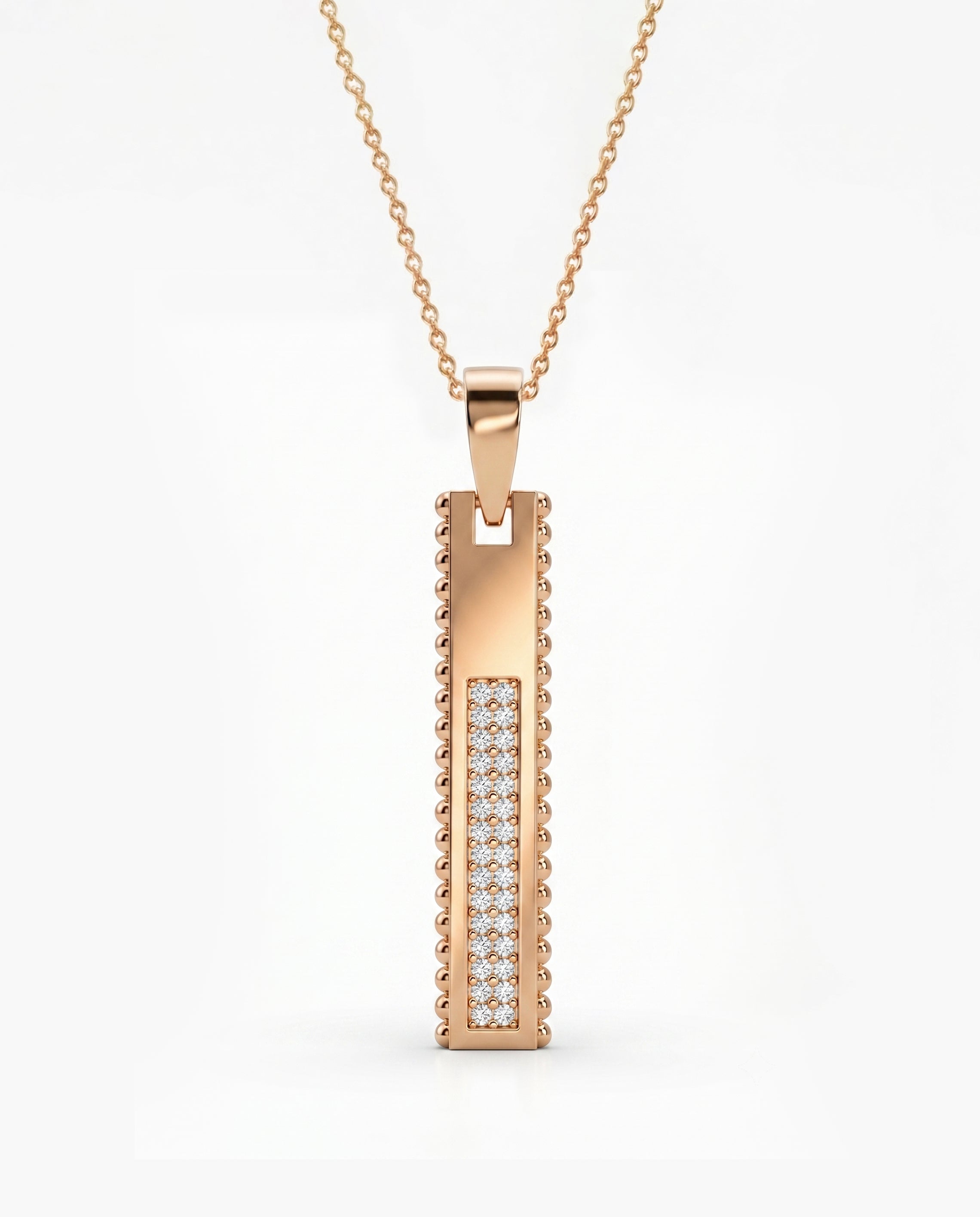 Ingot Pendant Pavé