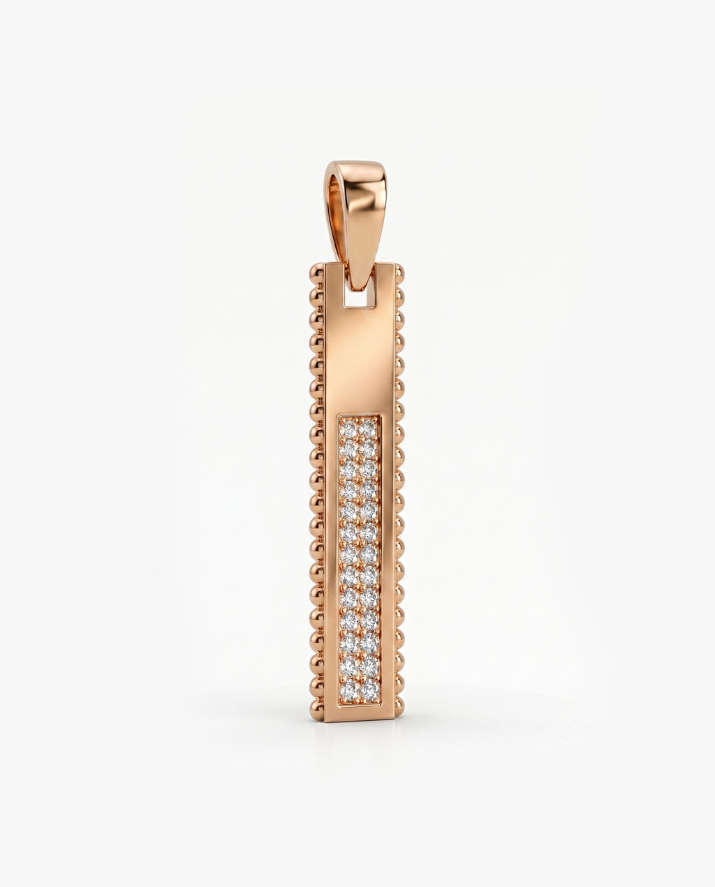 Ingot Pendant Pavé