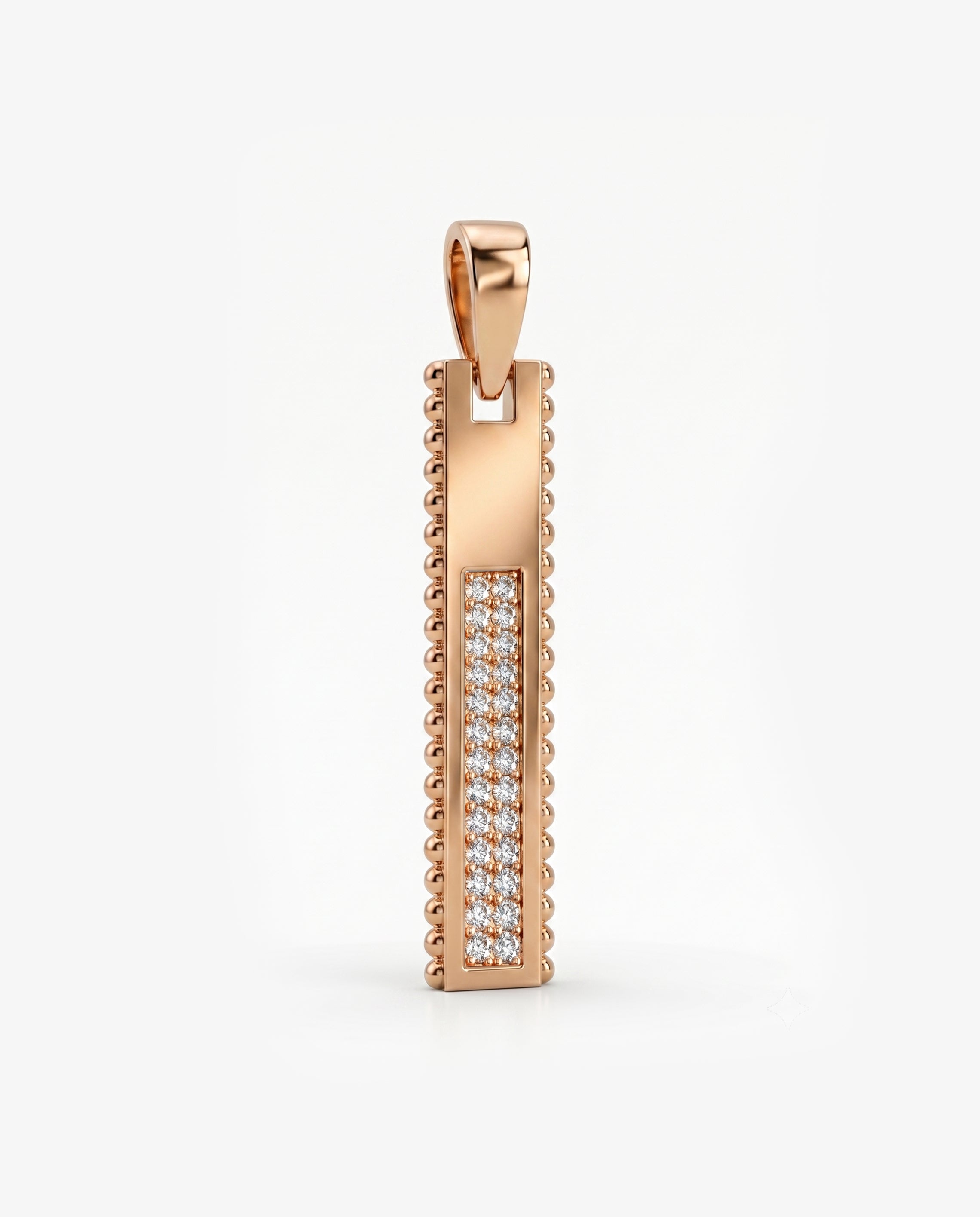 Ingot Pendant Pavé