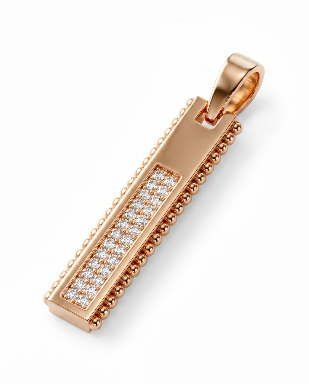Ingot Pendant Pavé
