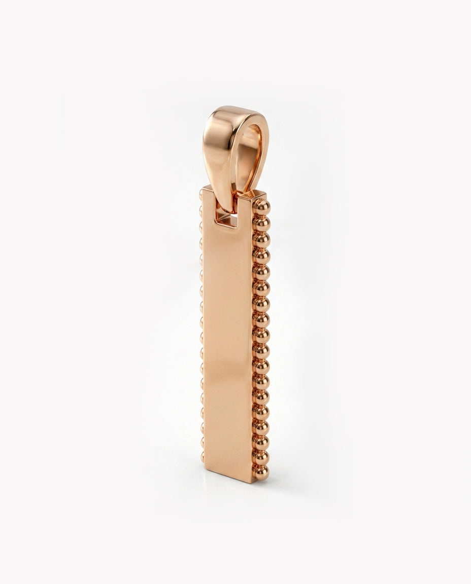 Ingot Pendant Pavé