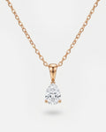 Pear Solitaire Pendant