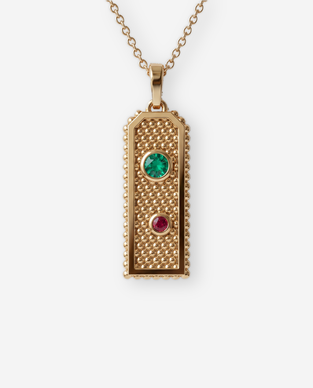 Cartouche II Pendant in 9ct yellow gold