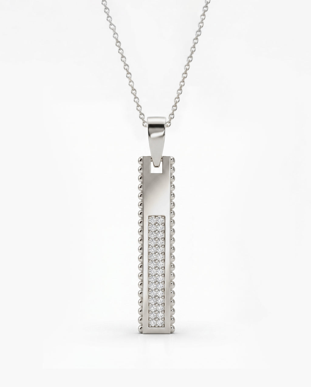 Ingot Pendant Pavé