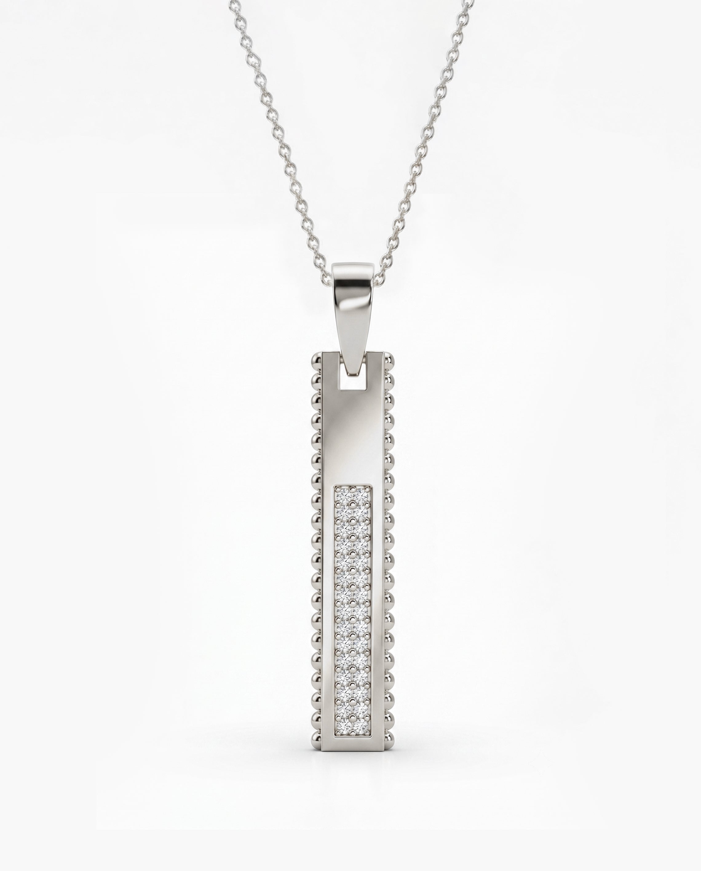 Ingot Pendant Pavé