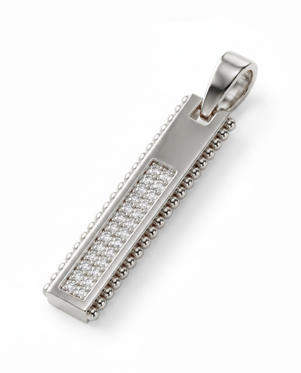 Ingot Pendant Pavé