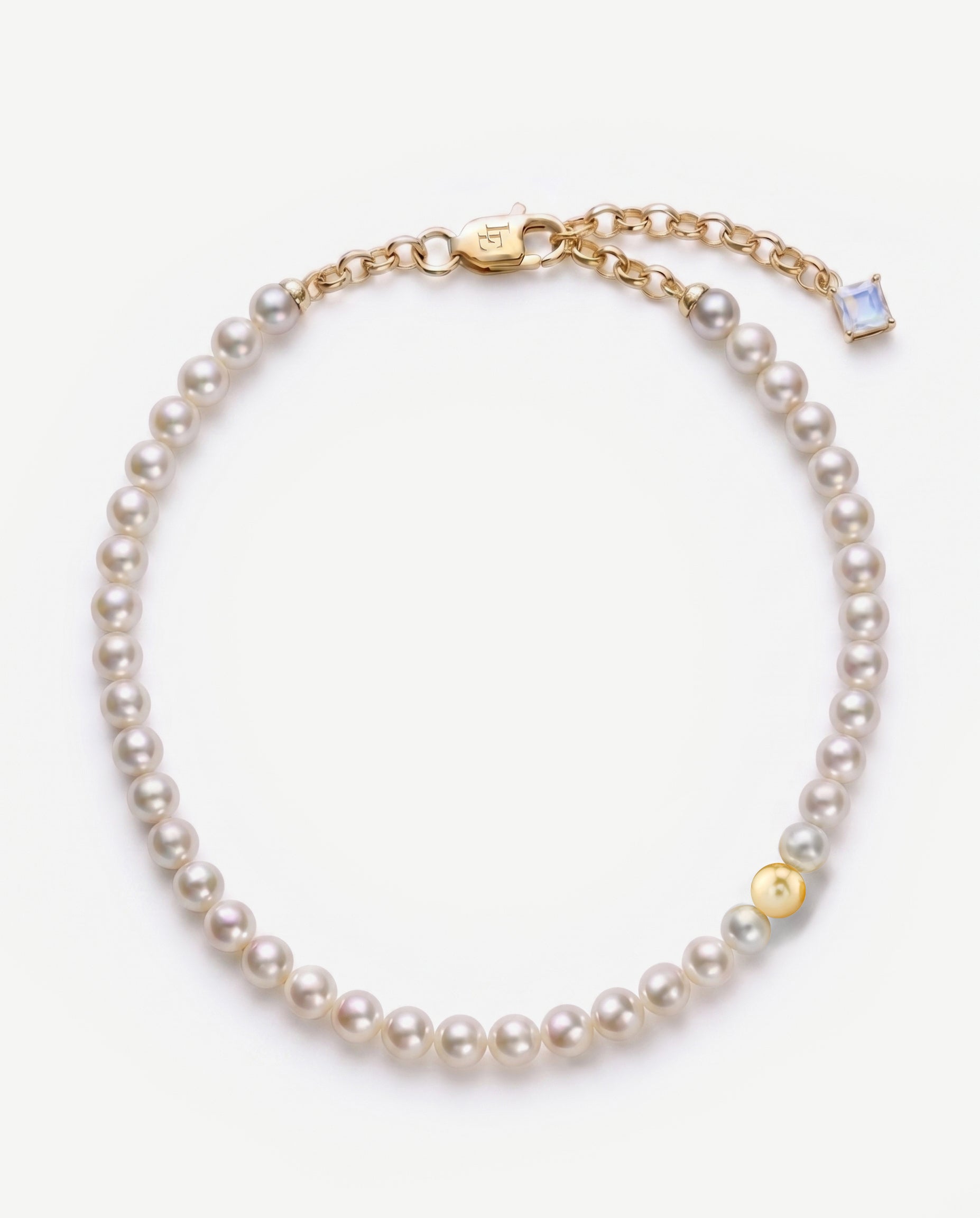 Caesura Gold Pearl Necklace