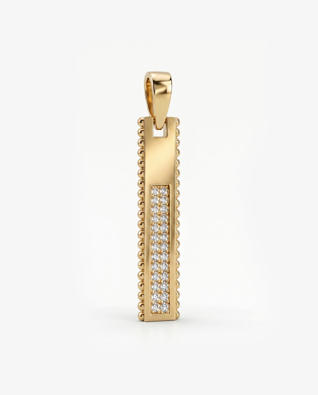 Ingot Pendant Pavé
