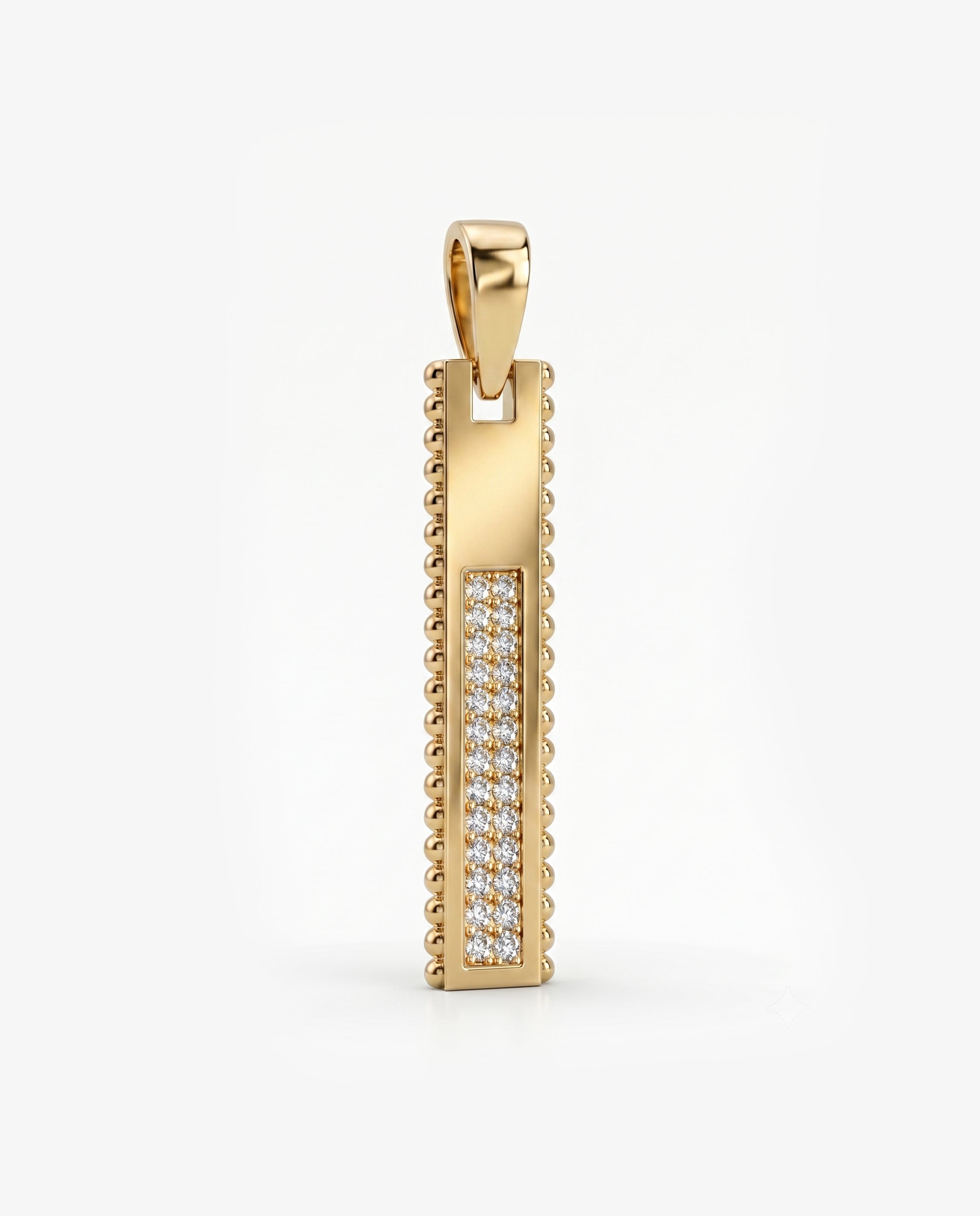 Ingot Pendant Pavé