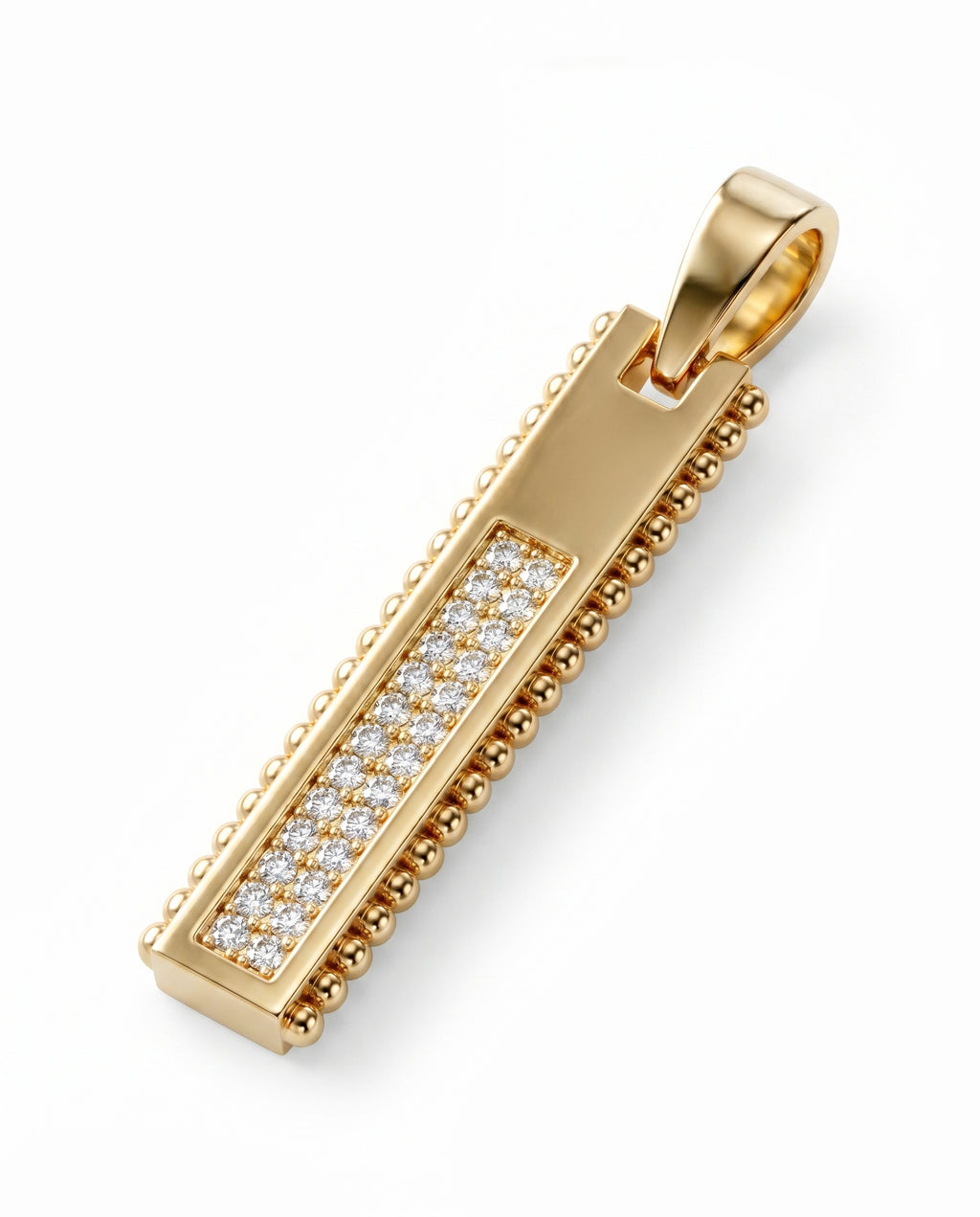 Ingot Pendant Pavé