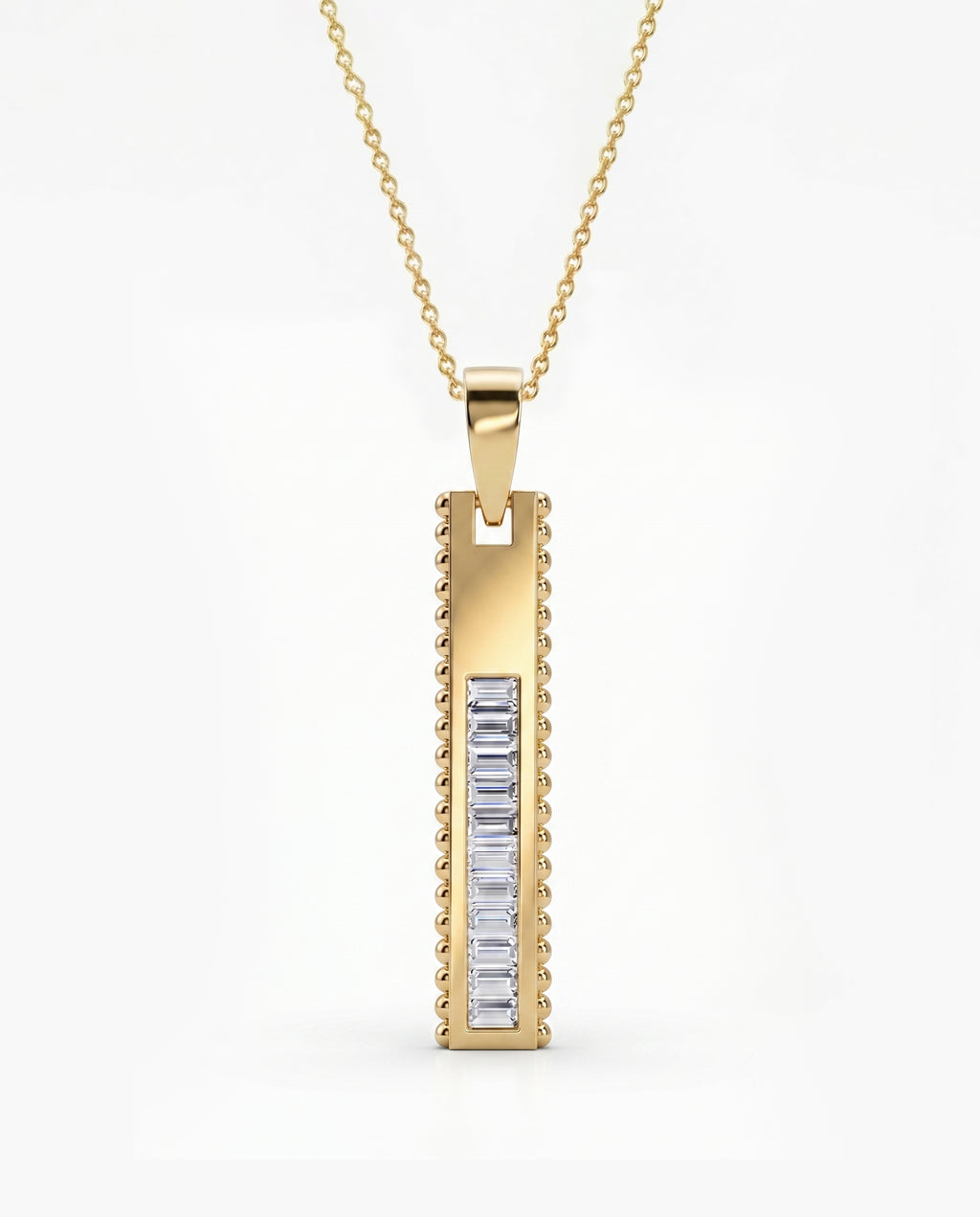 Ingot Pendant Baguette
