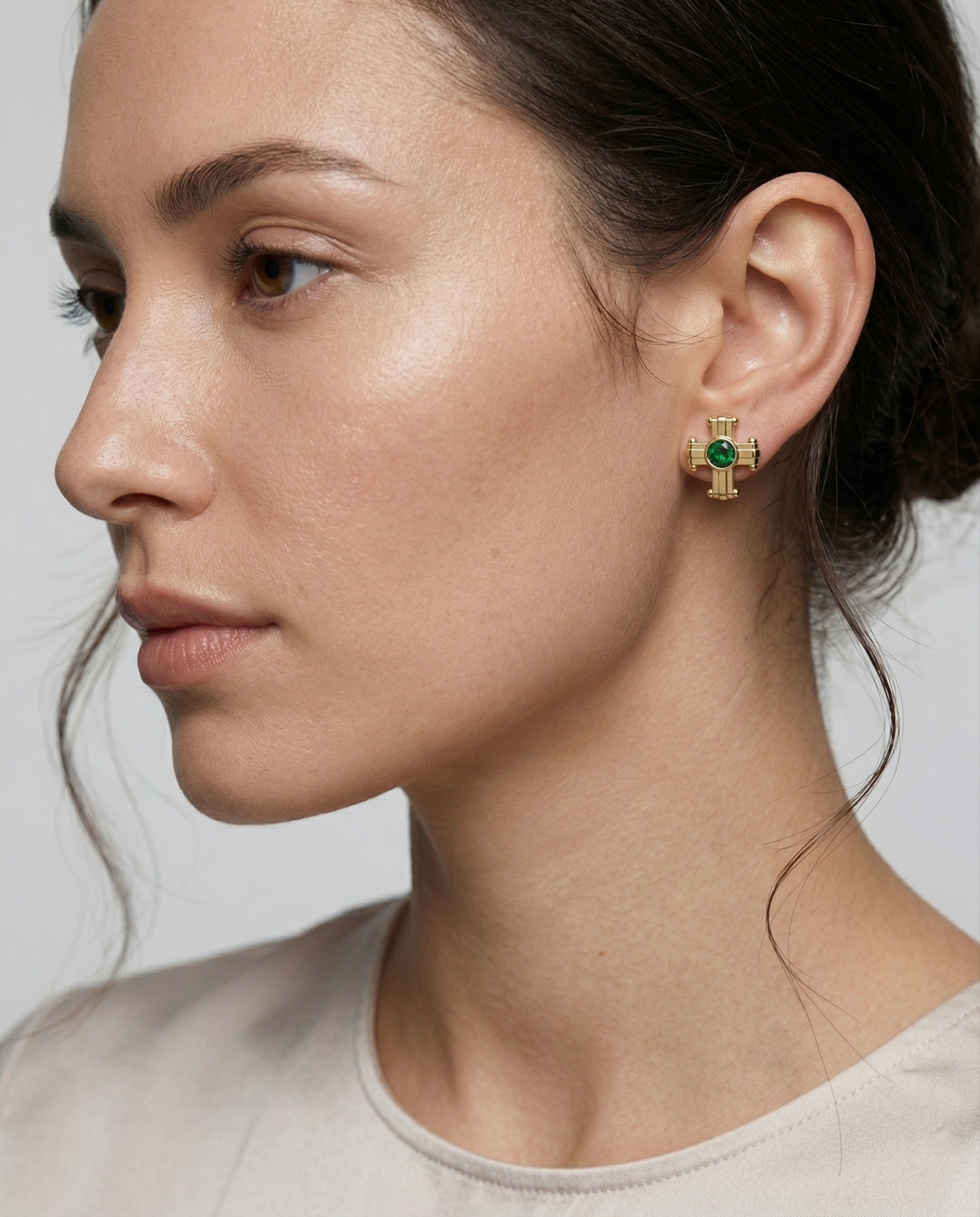 Rivet Ear Cross Studs